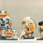 100 X 50 X 55cm, Chamotte clay, high-firing glaze, decal, Handbuild, 2013