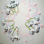 porcelain, vinyl, mixed media, 2014