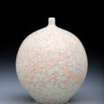 Porcelain, Cone 10 Oxidation, Matte Crystalline Glaze, 6 inches tall