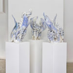 2017, glasiertes Porzellan Höhe 70 cm - glazed porcelain, height, 27,5"