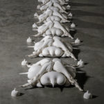 Porcelain, oxides, 440 cm x 46 cm x 14 cm.