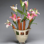 hand built earthenware, slips, glaze, 11”h x 8”w x 2.75”d, 2014