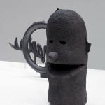 Earthenware with bone charcoal and graphite