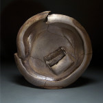 Wood-fired stoneware, reduce cooled, 25”x25”x6”