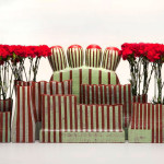 Red Carpet (detail), Earthenware, Red Carnations, 2011