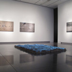 2013, Unfired clay, video projection, 4’’ x 66’’ x 102’’