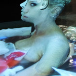 Low fire clay, plastic, paper, paint, video projection, 2’ x 4’ x 6’, * see image list