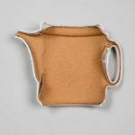 slip cast of local Israeli clay and Limoges porcelain