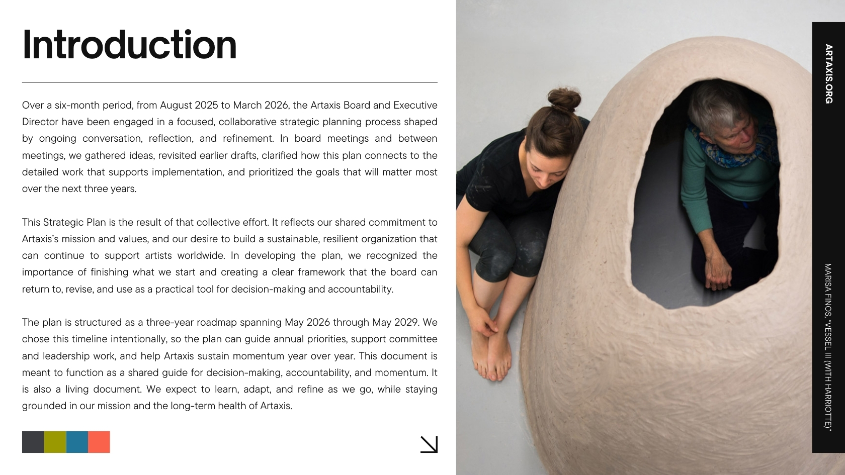 Artaxis Strategic Plan, page 2
