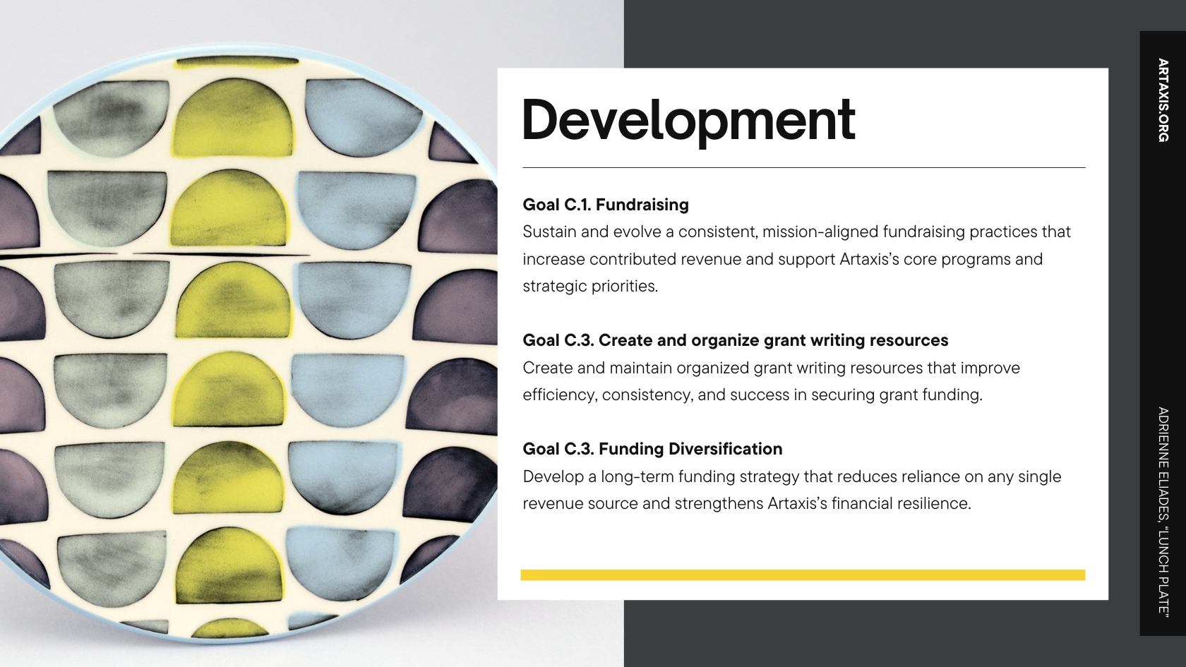 Artaxis Strategic Plan, page 8