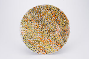 Tin glazed cone 6 stoneware with in-glaze decoration