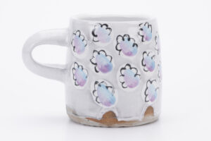 Tin glazed cone 6 stoneware with in-glaze decoration