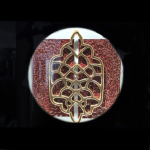 Part of a 6-piece installation in which works could only be viewed through a peephole. The work considers pigeonholing and the 2-dimensional, voyeuristic way Muslim women are represented in media.