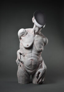 Sculpture ceramic clay figure figurative body handbuilt handbuilding art artist life sized